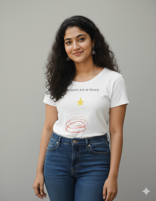 Festive Swirls T-Shirt || Women || AKIHDAR